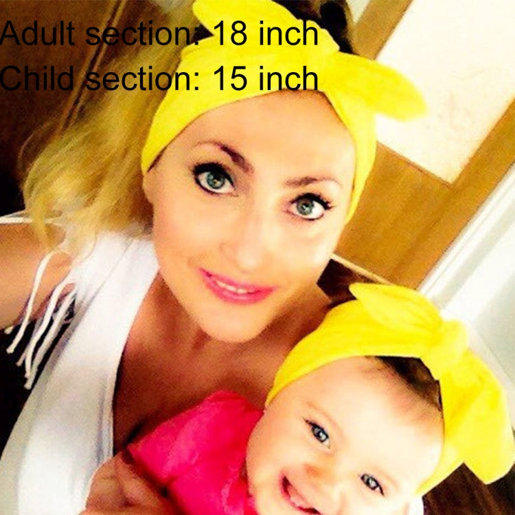 2 in 1 Mom and Baby Parent-child Creative Cute Bowknot Elastic Cotton Hair Band