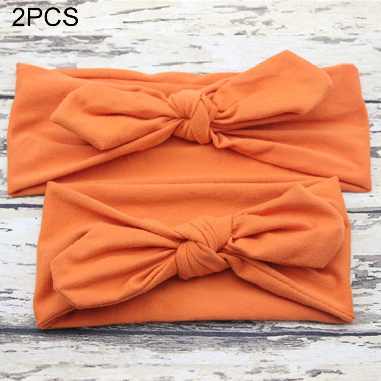 2 in 1 Mom and Baby Parent-child Creative Cute Bowknot Elastic Cotton Hair Band