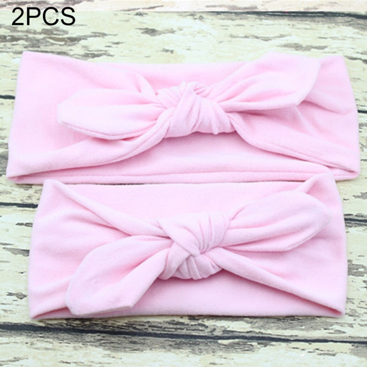 2 in 1 Mom and Baby Parent-child Creative Cute Bowknot Elastic Cotton Hair Band