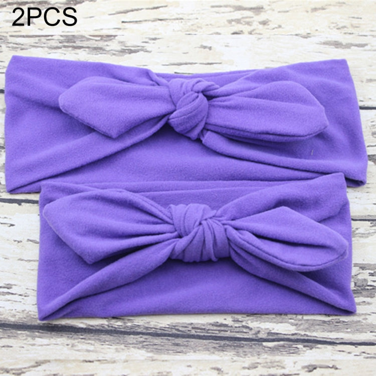 2 in 1 Mom and Baby Parent-child Creative Cute Bowknot Elastic Cotton Hair Band