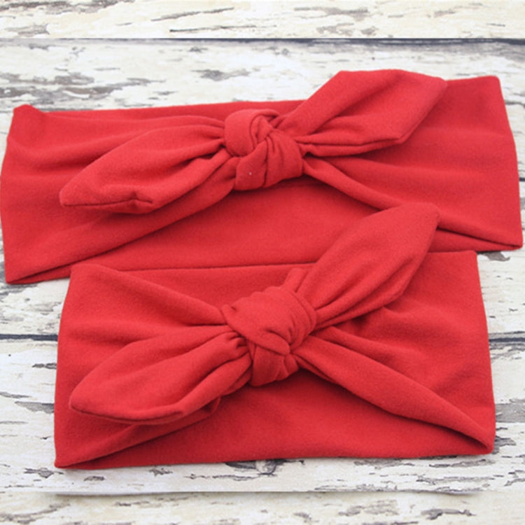 2 in 1 Mom and Baby Parent-child Creative Cute Bowknot Elastic Cotton Hair Band