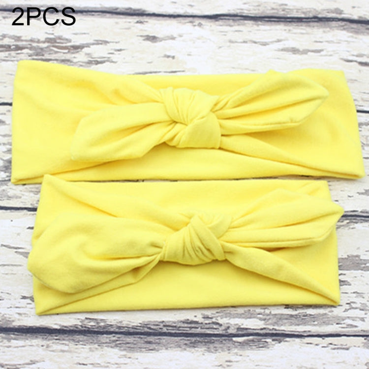 2 in 1 Mom and Baby Parent-child Creative Cute Bowknot Elastic Cotton Hair Band