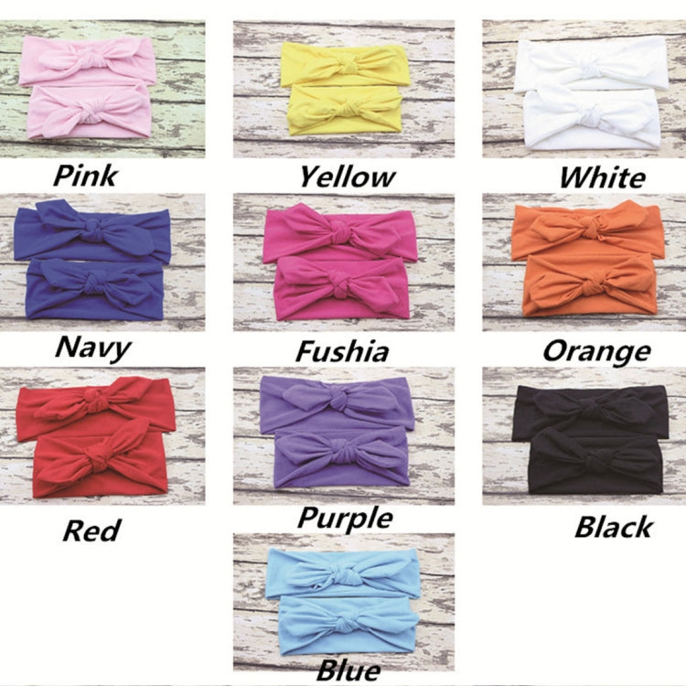 2 in 1 Mom and Baby Parent-child Creative Cute Bowknot Elastic Cotton Hair Band