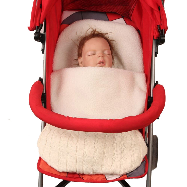Thick Baby Swaddle Wrap Knit Envelope Sleeping Bag Newborn Infant Warm Bands Indoor Infant Stroller Sleeping Bag