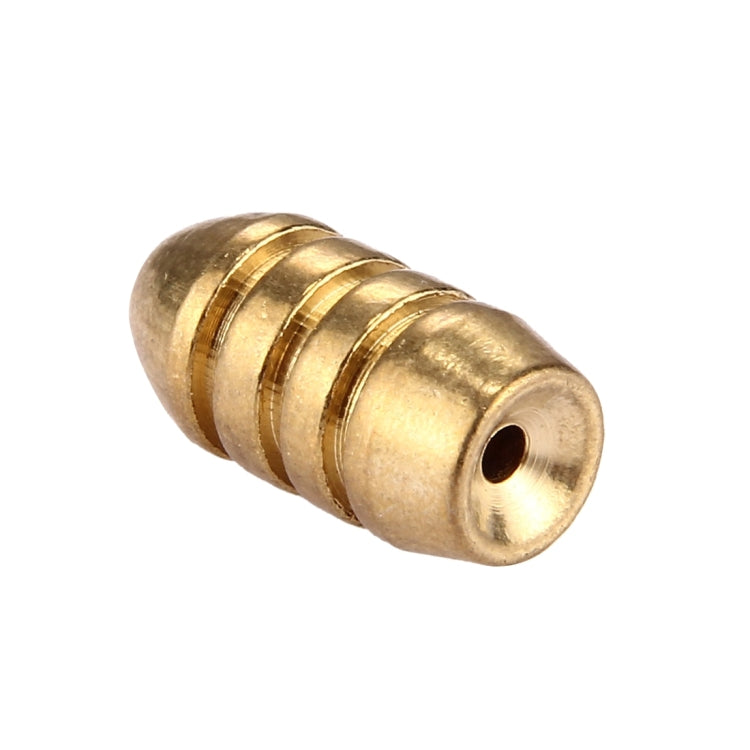 10g Threaded Copper Bullet Fishing Sinker Fishing Weights Soft lure Accessory
