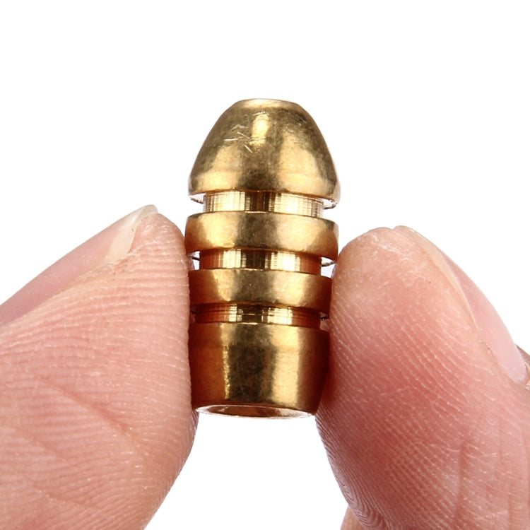 10g Threaded Copper Bullet Fishing Sinker Fishing Weights Soft lure Accessory