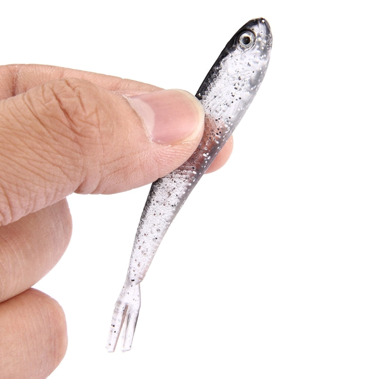 10 PCS Small Sequins Fish Shape Fishing Lures Artificial Fishing Bait, Length: 7.5cm
