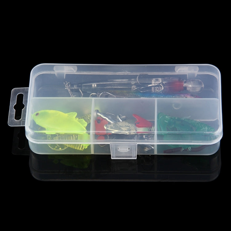 23 in 1 Fishing Lure Set with 2 Hard Bait & 3 Sequins Lures & 11 Soft Lures & 2 Hooks & 1 Fishing Sinker & 2 Luminous Beads & 2 Ring Pins