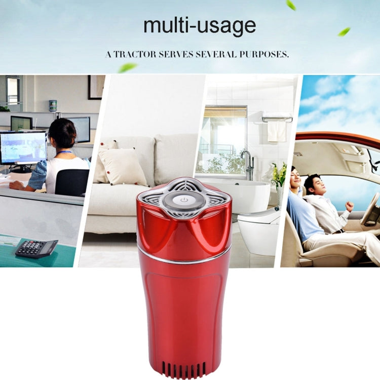 K386 Aromatherapy Ionizer Oxygen Air Purifier with Car Charger for Home / Office / Car(Red)