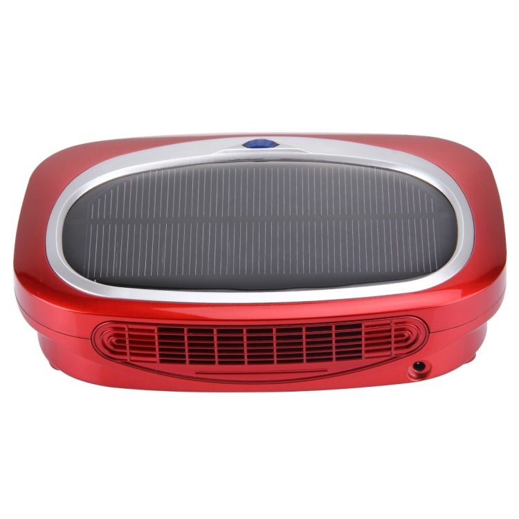 N368 Ozone & Ion Air Purifier with Car Charger & Solar Panel for Home / Office / Car, US / EU Plug(Red)