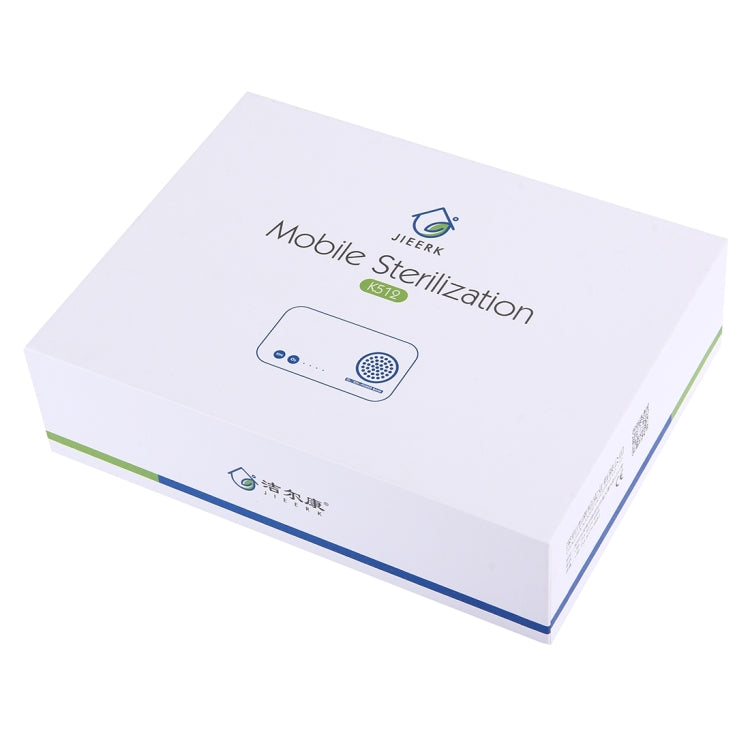 K512 Mini Portable Ozone & Ion Sterilizer for Closet / Room / Car / Vegetable, with Power Bank(White)