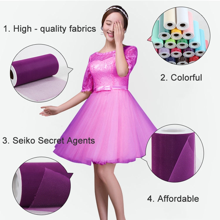 Fashion 20D Polyester Tulle Roll, Wedding Birthday Decoration Decorative Crafts Supplies, Total Length: 22.8m, Width:15cm