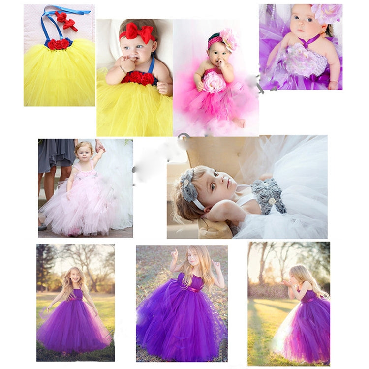 Fashion 20D Polyester Tulle Roll, Wedding Birthday Decoration Decorative Crafts Supplies, Total Length: 22.8m, Width:15cm