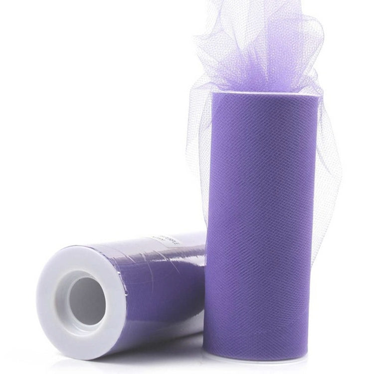 Fashion 20D Polyester Tulle Roll, Wedding Birthday Decoration Decorative Crafts Supplies, Total Length: 22.8m, Width:15cm