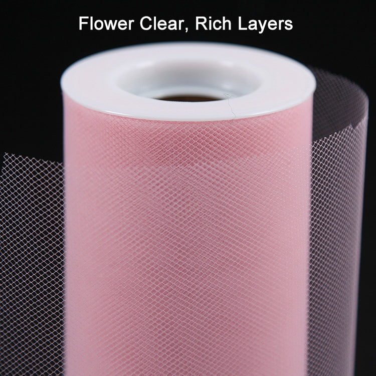 Fashion 20D Polyester Tulle Roll, Wedding Birthday Decoration Decorative Crafts Supplies, Total Length: 22.8m, Width:15cm