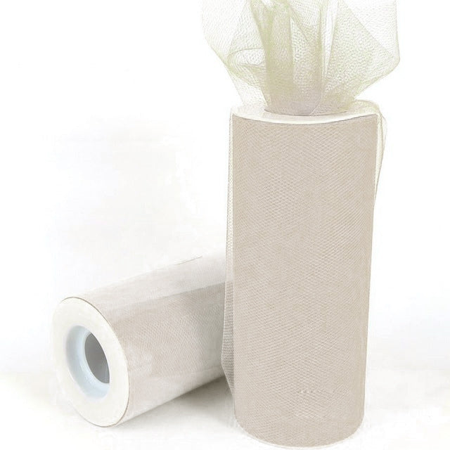 Fashion 20D Polyester Tulle Roll, Wedding Birthday Decoration Decorative Crafts Supplies, Total Length: 22.8m, Width:15cm