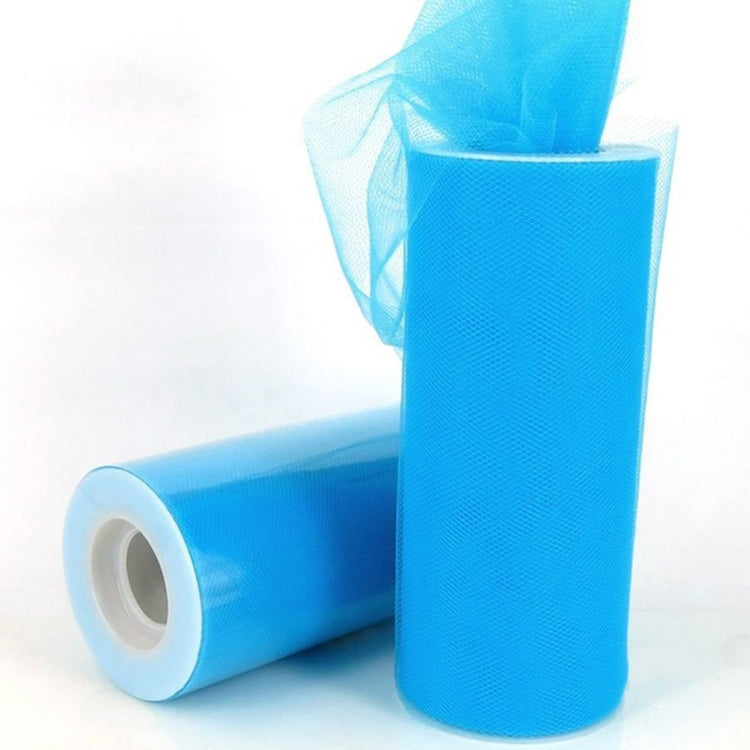 Fashion 20D Polyester Tulle Roll, Wedding Birthday Decoration Decorative Crafts Supplies, Total Length: 22.8m, Width:15cm