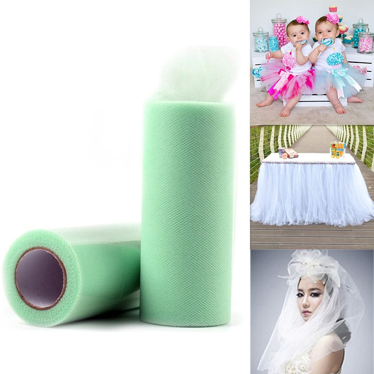 Fashion 20D Polyester Tulle Roll, Wedding Birthday Decoration Decorative Crafts Supplies, Total Length: 22.8m, Width:15cm