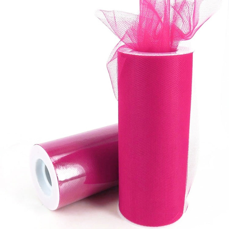 Fashion 20D Polyester Tulle Roll, Wedding Birthday Decoration Decorative Crafts Supplies, Total Length: 22.8m, Width:15cm