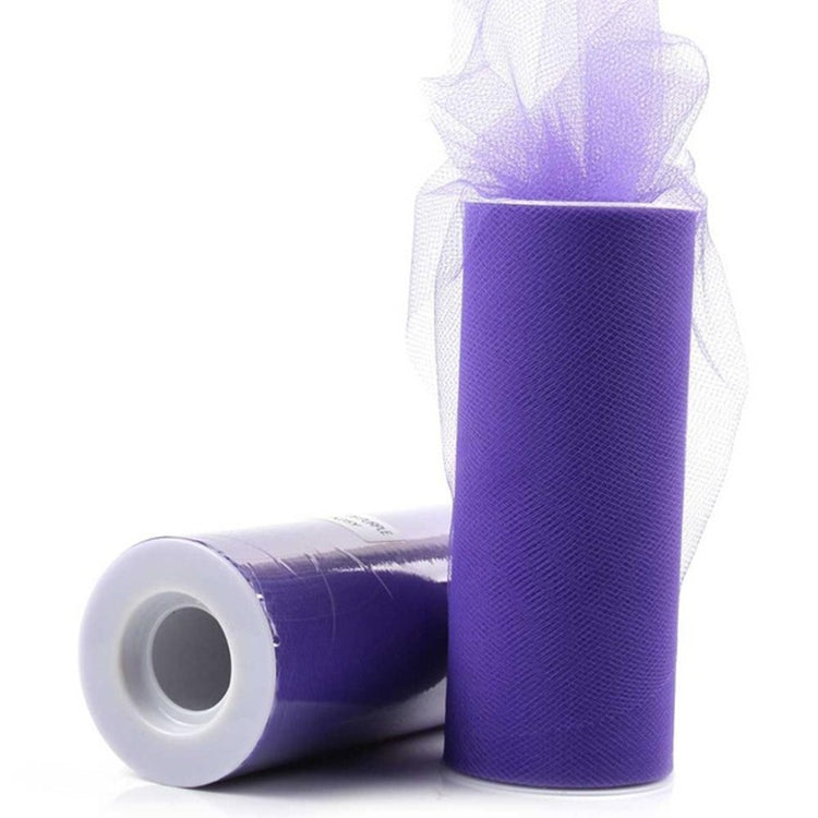 Fashion 20D Polyester Tulle Roll, Wedding Birthday Decoration Decorative Crafts Supplies, Total Length: 22.8m, Width:15cm