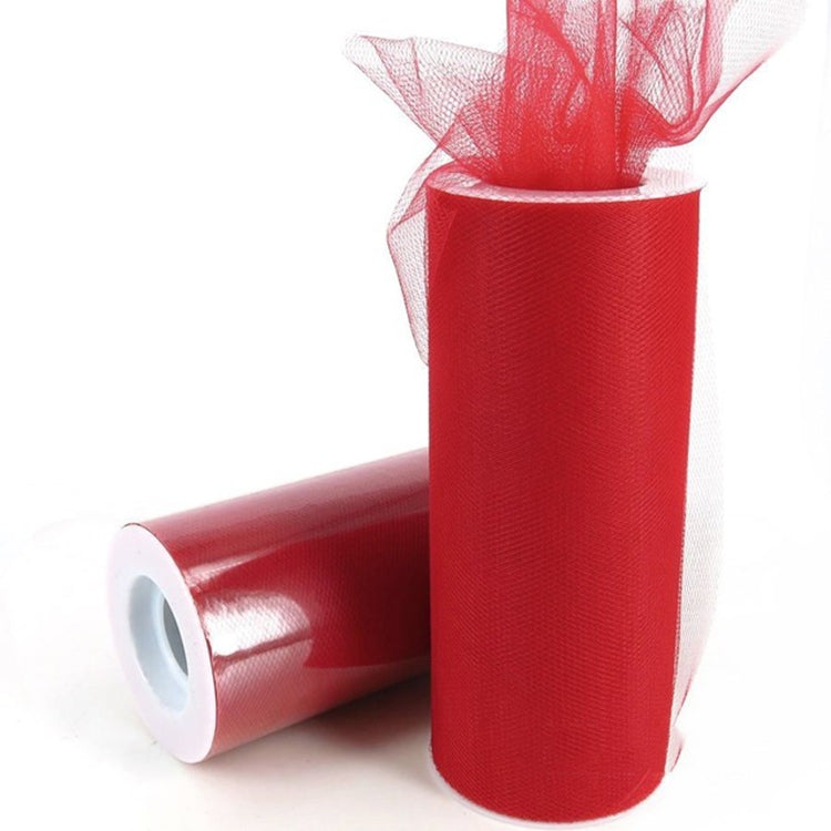 Fashion 20D Polyester Tulle Roll, Wedding Birthday Decoration Decorative Crafts Supplies, Total Length: 22.8m, Width:15cm