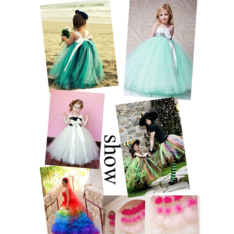 Fashion 20D Polyester Tulle Roll, Wedding Birthday Decoration Decorative Crafts Supplies, Total Length: 22.8m, Width:15cm