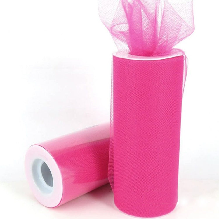 Fashion 20D Polyester Tulle Roll, Wedding Birthday Decoration Decorative Crafts Supplies, Total Length: 22.8m, Width:15cm