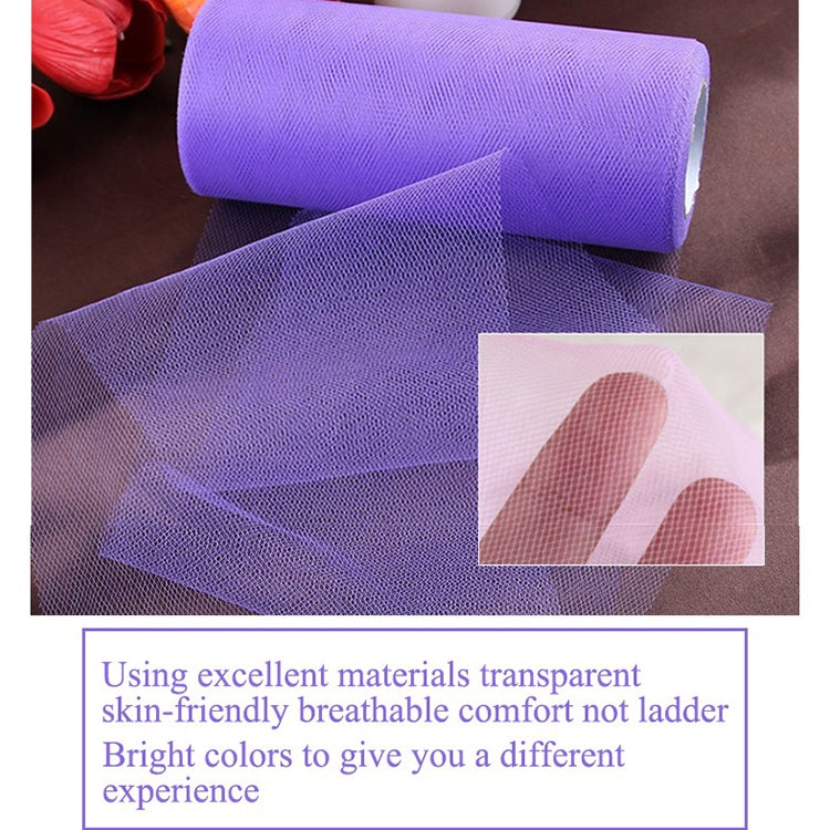 Fashion 20D Polyester Tulle Roll, Wedding Birthday Decoration Decorative Crafts Supplies, Total Length: 22.8m, Width:15cm