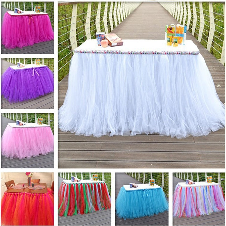Fashion 20D Polyester Tulle Roll, Wedding Birthday Decoration Decorative Crafts Supplies, Total Length: 22.8m, Width:15cm