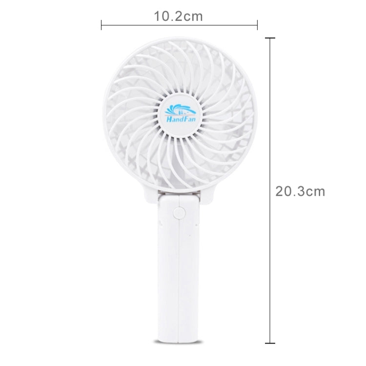 HF-308 Mini Rechargeable Hand Held Foldable Fan, without Battery