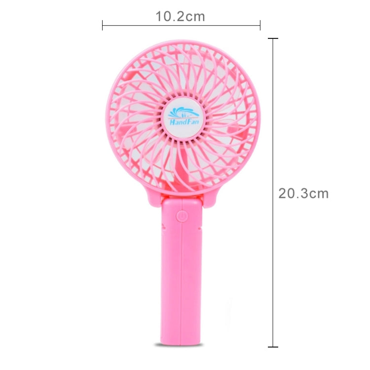 HF-308 Mini Rechargeable Hand Held Foldable Fan, without Battery