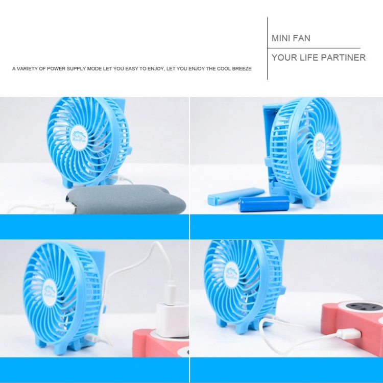 HF-308 Mini Rechargeable Hand Held Foldable Fan, without Battery