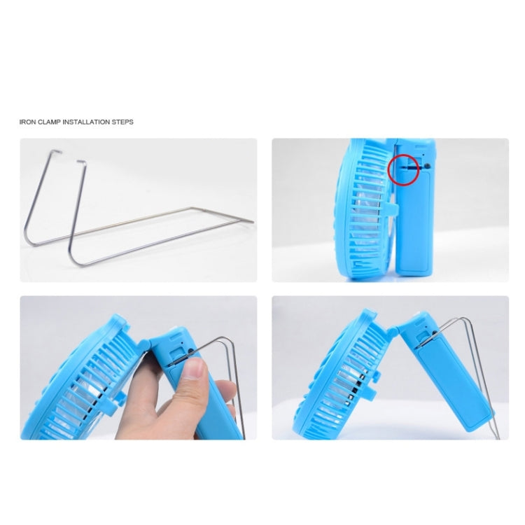 HF-308 Mini Rechargeable Hand Held Foldable Fan, without Battery