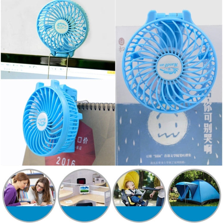 HF-308 Mini Rechargeable Hand Held Foldable Fan, without Battery