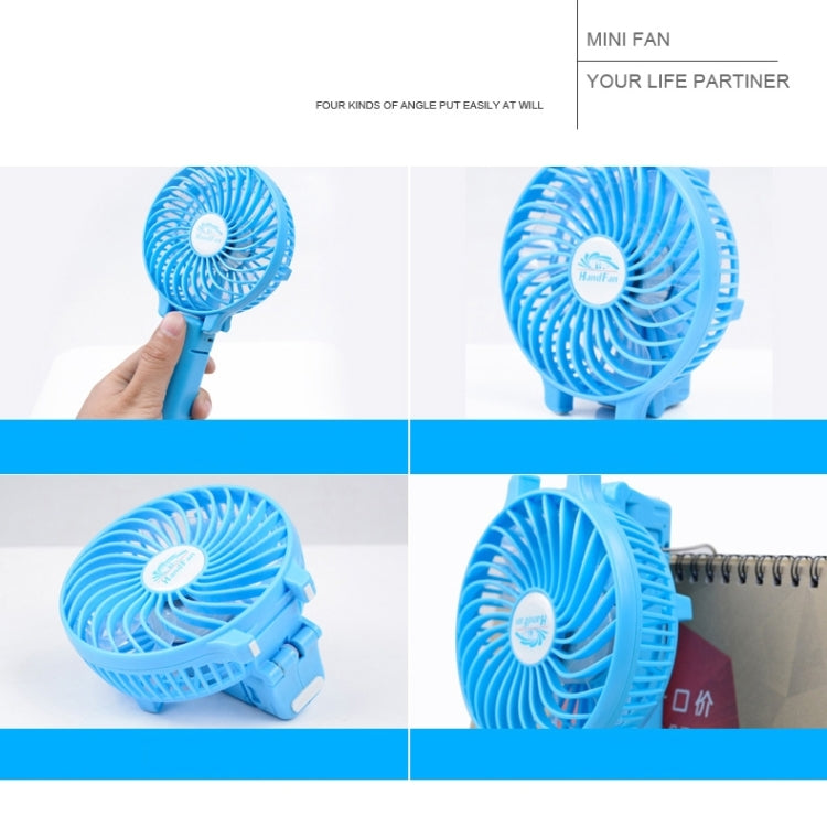 HF-308 Mini Rechargeable Hand Held Foldable Fan, without Battery
