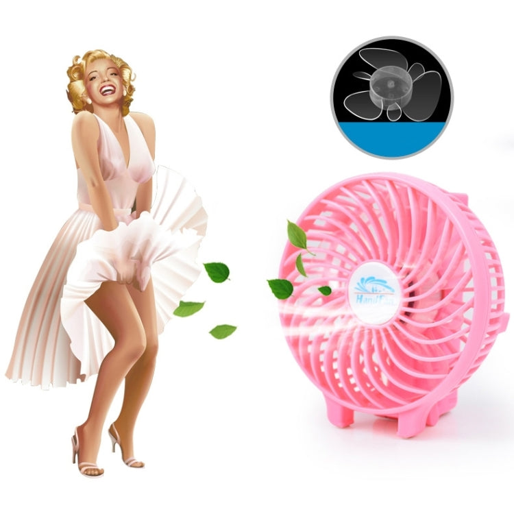 HF-308 Mini Rechargeable Hand Held Foldable Fan, without Battery