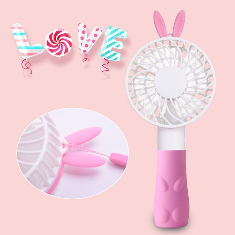 ZW-198 Princess Rabbit Style Mini Rechargeable Hand Held Fan