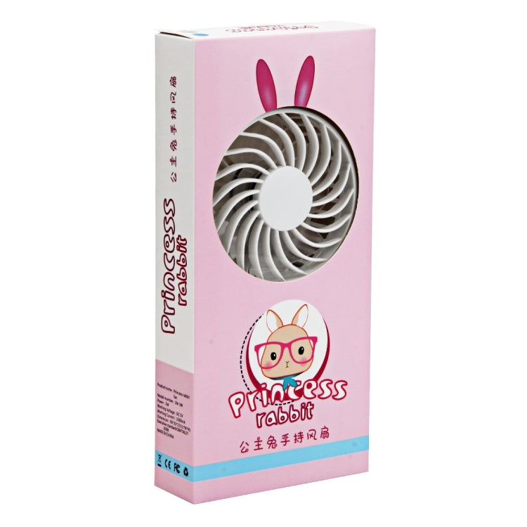 ZW-198 Princess Rabbit Style Mini Rechargeable Hand Held Fan