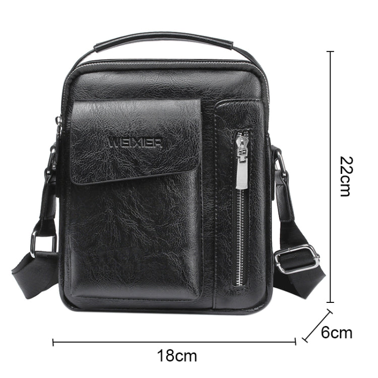 Universal Fashion Casual Men Shoulder Messenger Bag Handbag, Size: S (22cm x 18cm x 6cm)