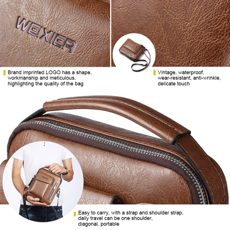 Universal Fashion Casual Men Shoulder Messenger Bag Handbag, Size: S (22cm x 18cm x 6cm)