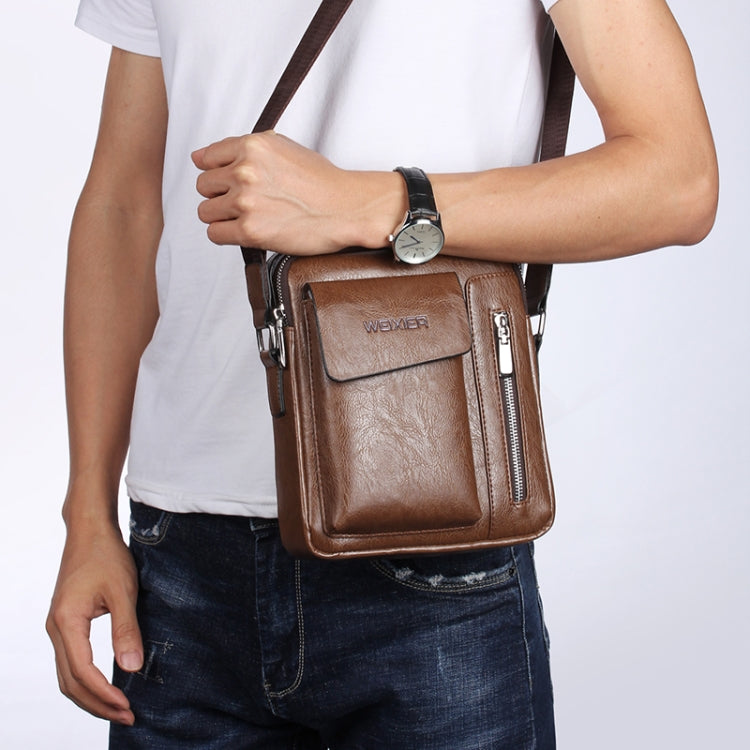 Universal Fashion Casual Men Shoulder Messenger Bag Handbag, Size: S (22cm x 18cm x 6cm)