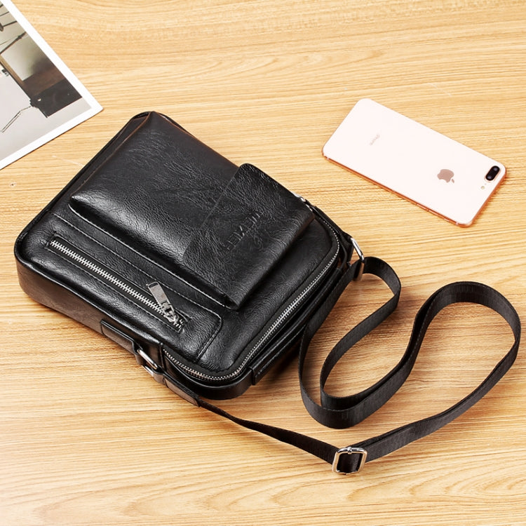 Universal Fashion Casual Men Shoulder Messenger Bag Handbag, Size: L (24cm x 20cm x 6cm)
