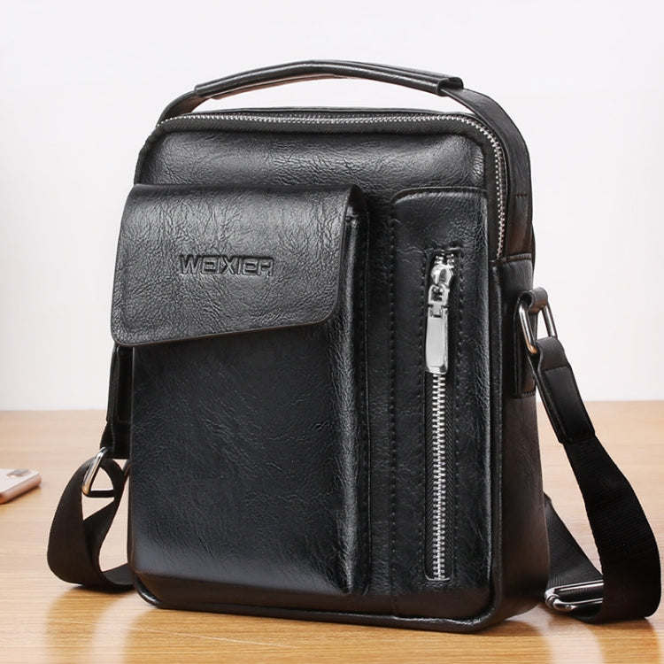 Universal Fashion Casual Men Shoulder Messenger Bag Handbag, Size: L (24cm x 20cm x 6cm)