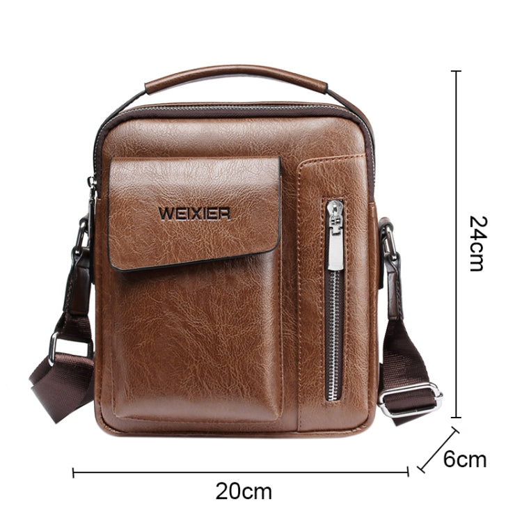 Universal Fashion Casual Men Shoulder Messenger Bag Handbag, Size: L (24cm x 20cm x 6cm)
