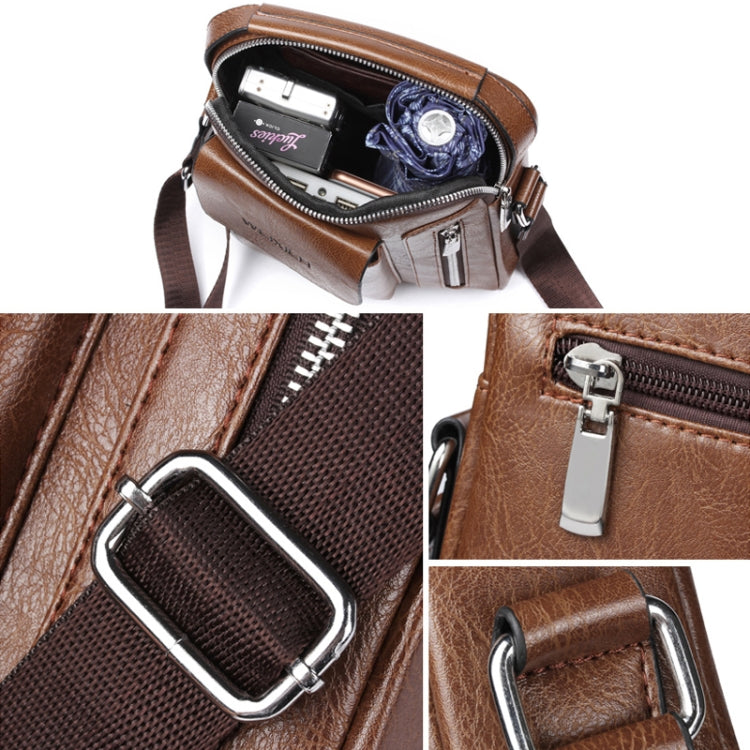 Universal Fashion Casual Men Shoulder Messenger Bag Handbag, Size: L (24cm x 20cm x 6cm)