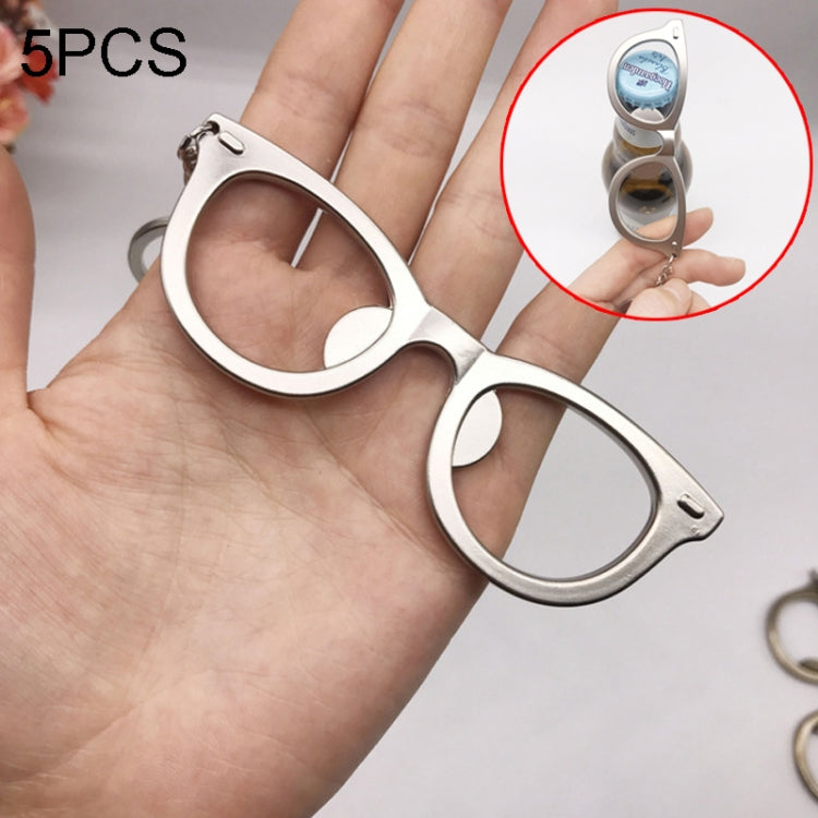5 PCS Multi-function Eyeglasses Bottle Opener Key Chain Car Key Pendant, Size: 10.5x3.5cm