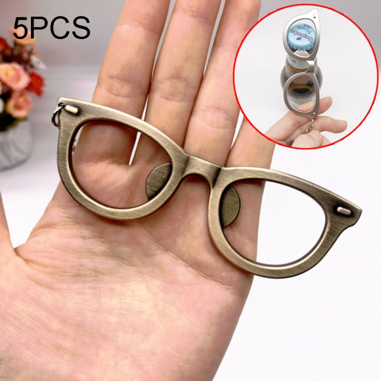 5 PCS Multi-function Eyeglasses Bottle Opener Key Chain Car Key Pendant, Size: 10.5x3.5cm