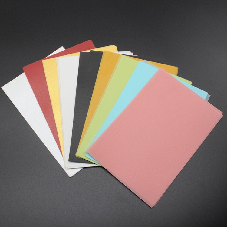 50 PCS Colorful Sulfuric Acid Paper Card for Rubber Stamp 15*10cm
