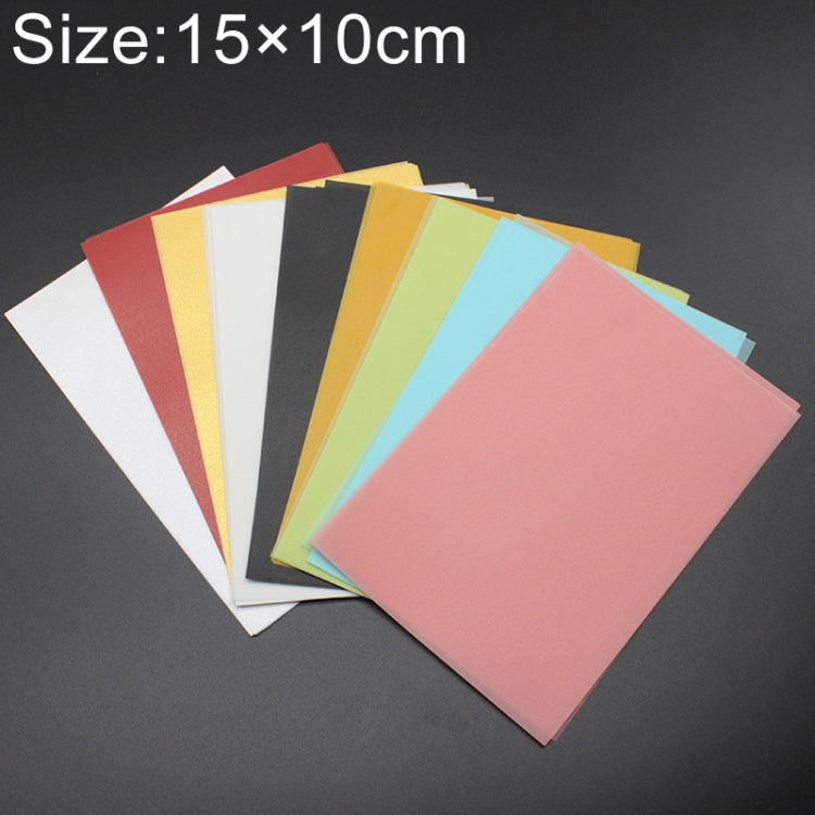 50 PCS Colorful Sulfuric Acid Paper Card for Rubber Stamp 15*10cm