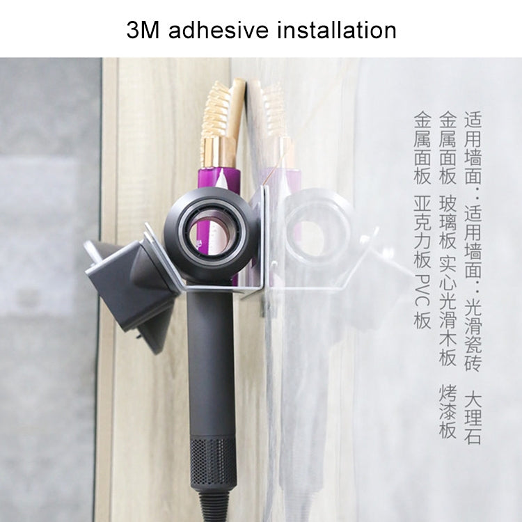 Metal Hair Dryer Holder Wall Mount Hanging Rack Organizer Hook Spiral Bathroom Bracket for Dyson